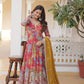 *Faux Georgette With digital print Anarkali Suit-TD-125-RED