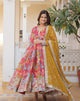 *Faux Georgette With digital print Anarkali Suit-TD-125-RED