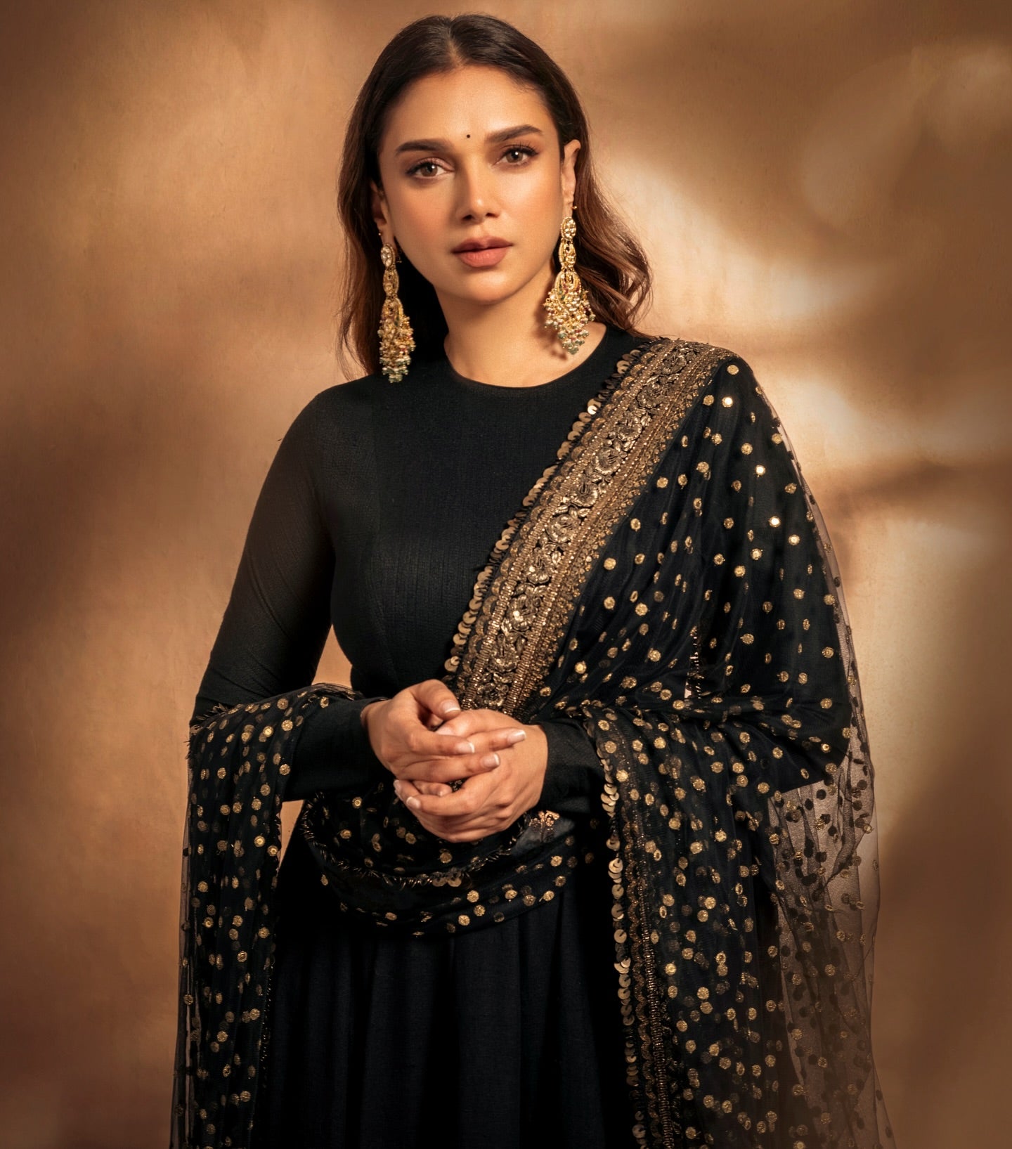 Aditi`s Rayon  Radiant Black Suit Set