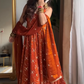 Nirali's' Orange Anarkali Premium Suit Set