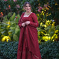 ANJALI'S MAROON EMBROIDERED GEORGETTE SUIT SET