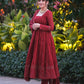 ANJALI'S MAROON EMBROIDERED GEORGETTE SUIT SET
