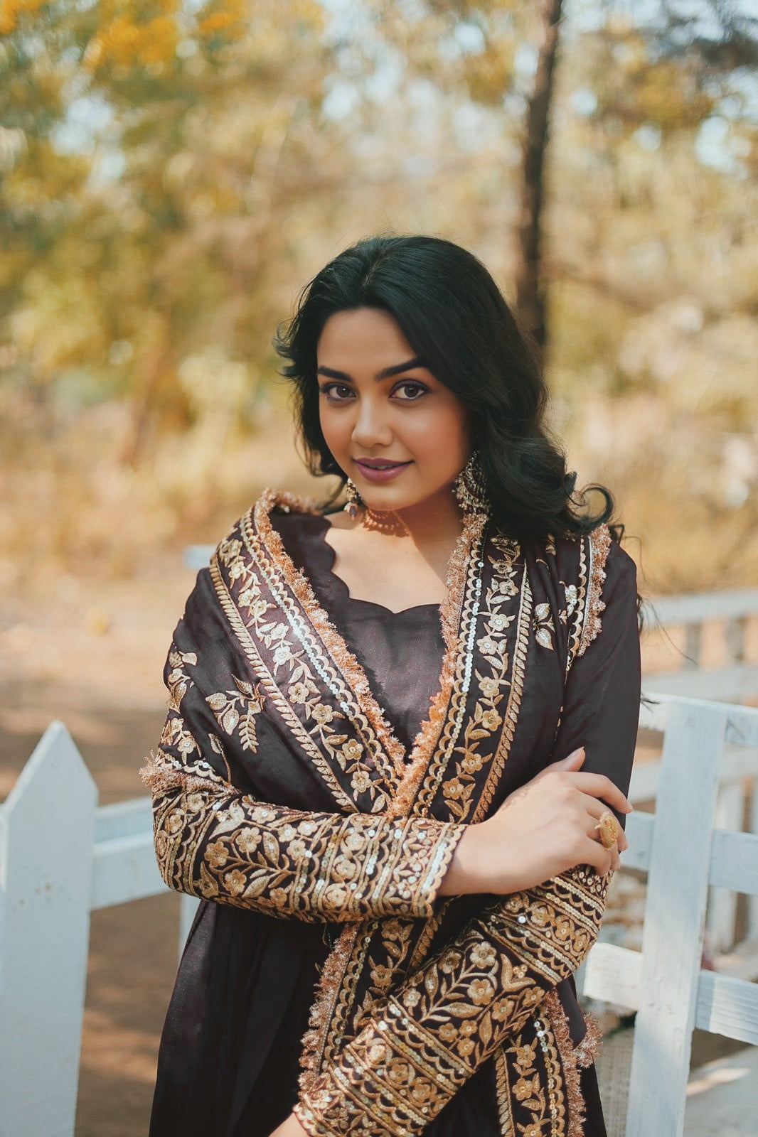 Radiant Dark Black Suit Set