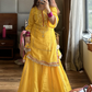 Simar`s Yellow Sharara Suit Set