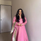 PRIYANKA'S PEACH COLOUR TRENDING ANARKALI SET