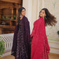 Lucknowi Sequins Work Gown and duptta suit set