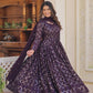 Lucknowi Sequins Work Gown and duptta suit set