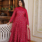 Lucknowi Sequins Work Gown and duptta suit set