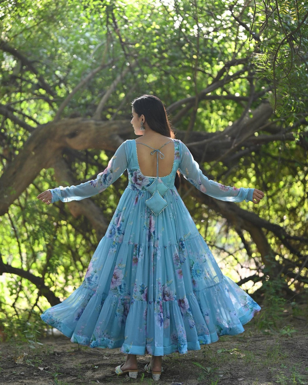 BLOOMING SKY DIGITAL PRINT SUIT SET
