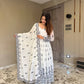 White Colored EMBROIDERED GEORGETTE ANARKALI FULLY STITCHED SUIT SET AY-341