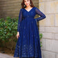 WHISPERING BREEZE GEORGETTE EMBROIDERED SUIT SET TD-107