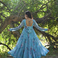BLOOMING  SKY  DIGITAL PRINT SUIT SET TD-121