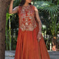 Traditional Crop Top lengha With  strug Set