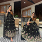 BLACK COLOR PREMIUM EMBROIDERED SUIT SET TD-374