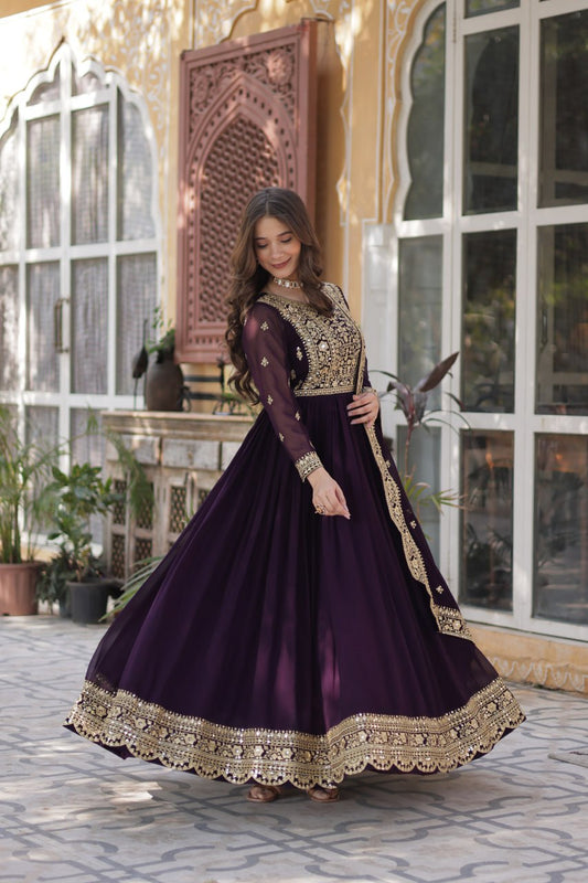 Lizaa Elegant Anarkali Suit Set