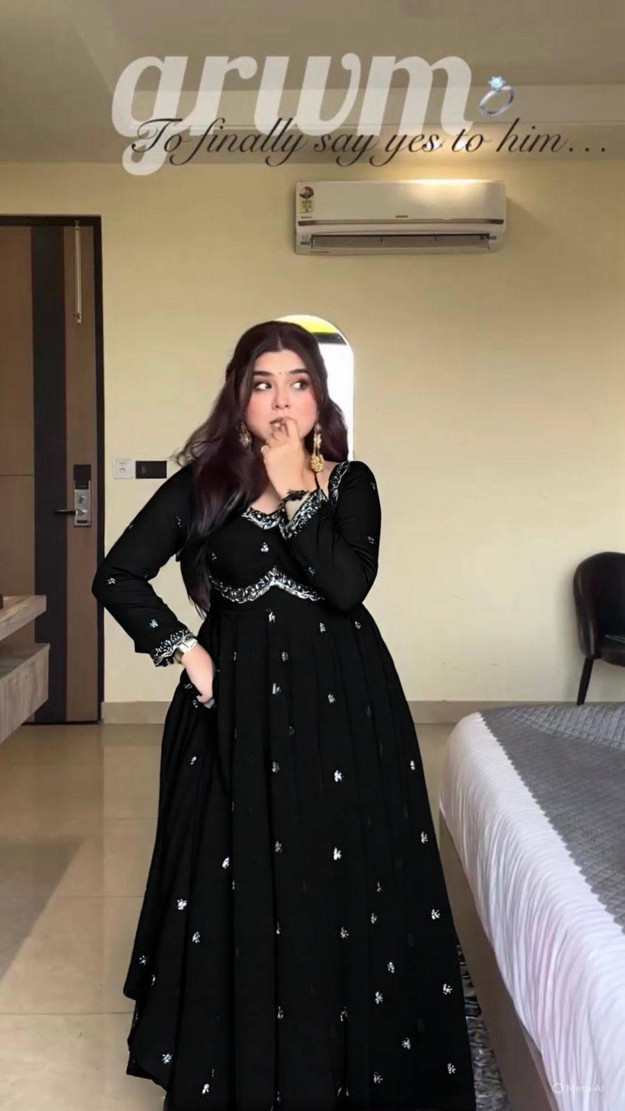 Black Colour Trending Suit Set