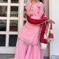 Simar pink Sharara Suit Set