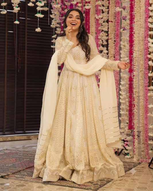 Madhvi Heavy Embroidered Anarkali Suit Set