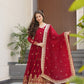 Designer Embroidered Zari Sequins Work Gown
