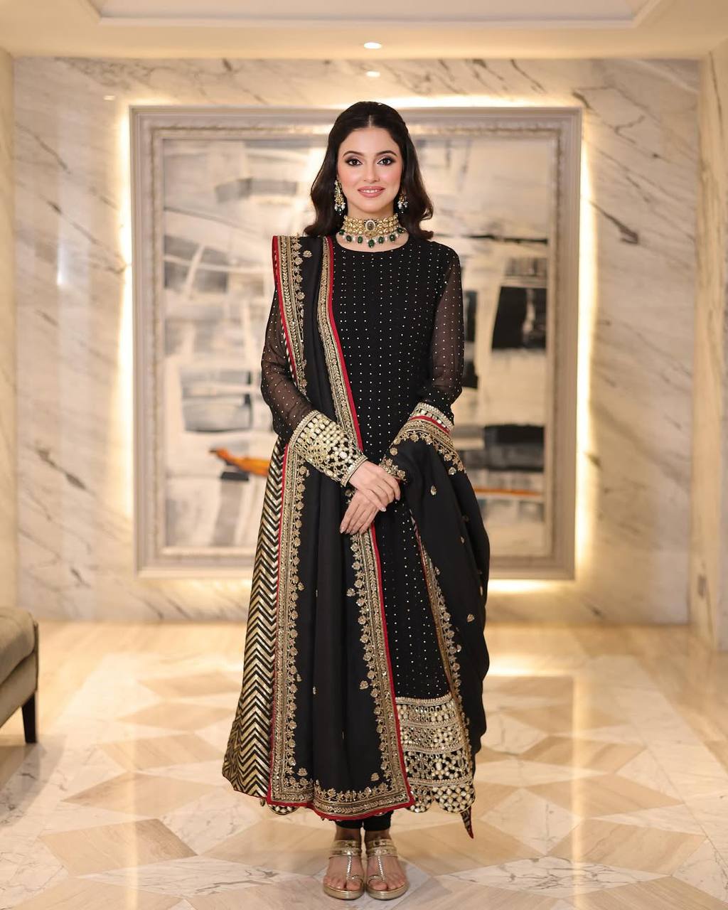 Kaira Black Trending Anarkali Suit Set