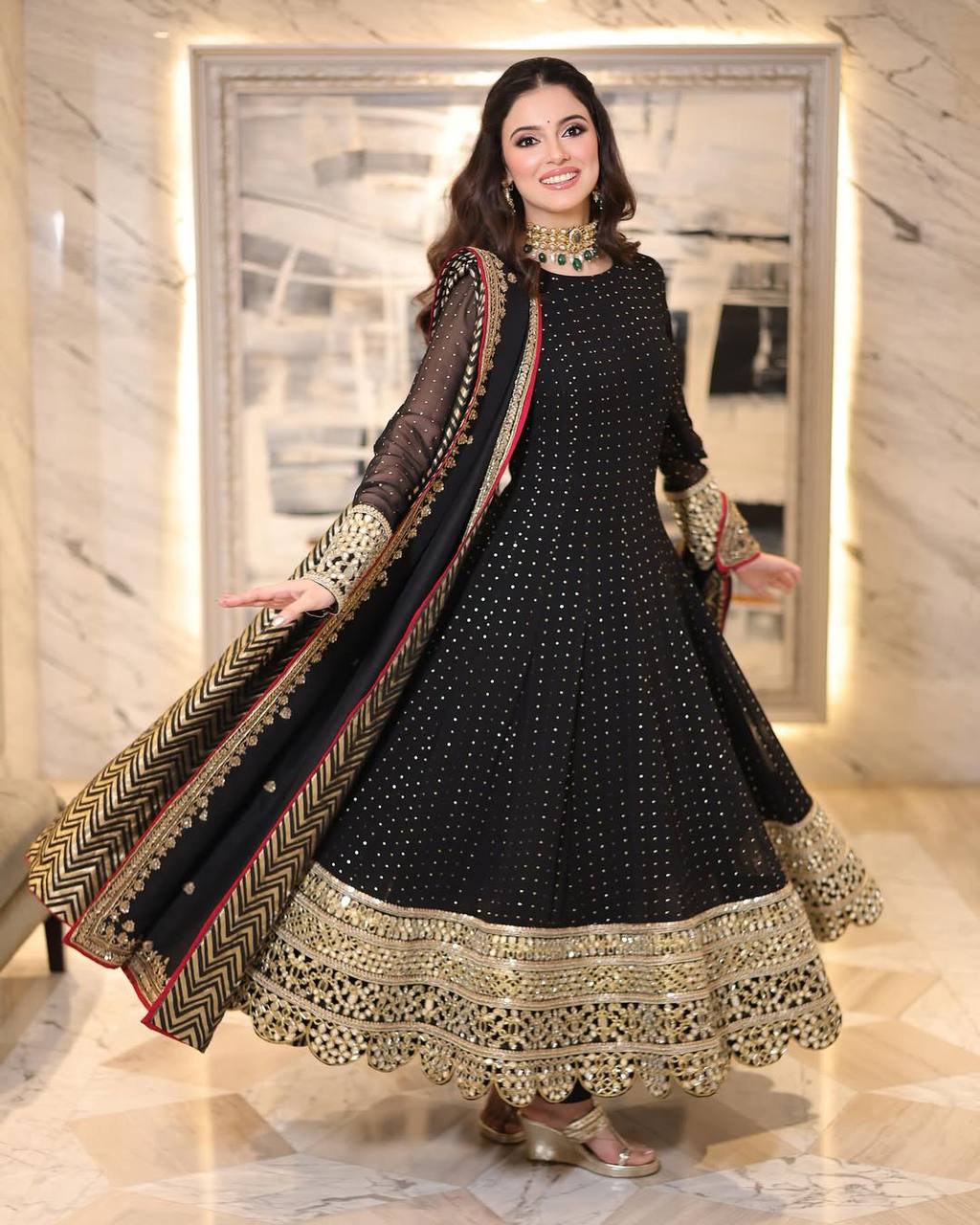 Kaira Black Trending Anarkali Suit Set
