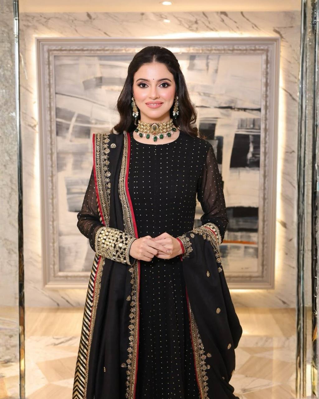 Kaira Black Trending Anarkali Suit Set