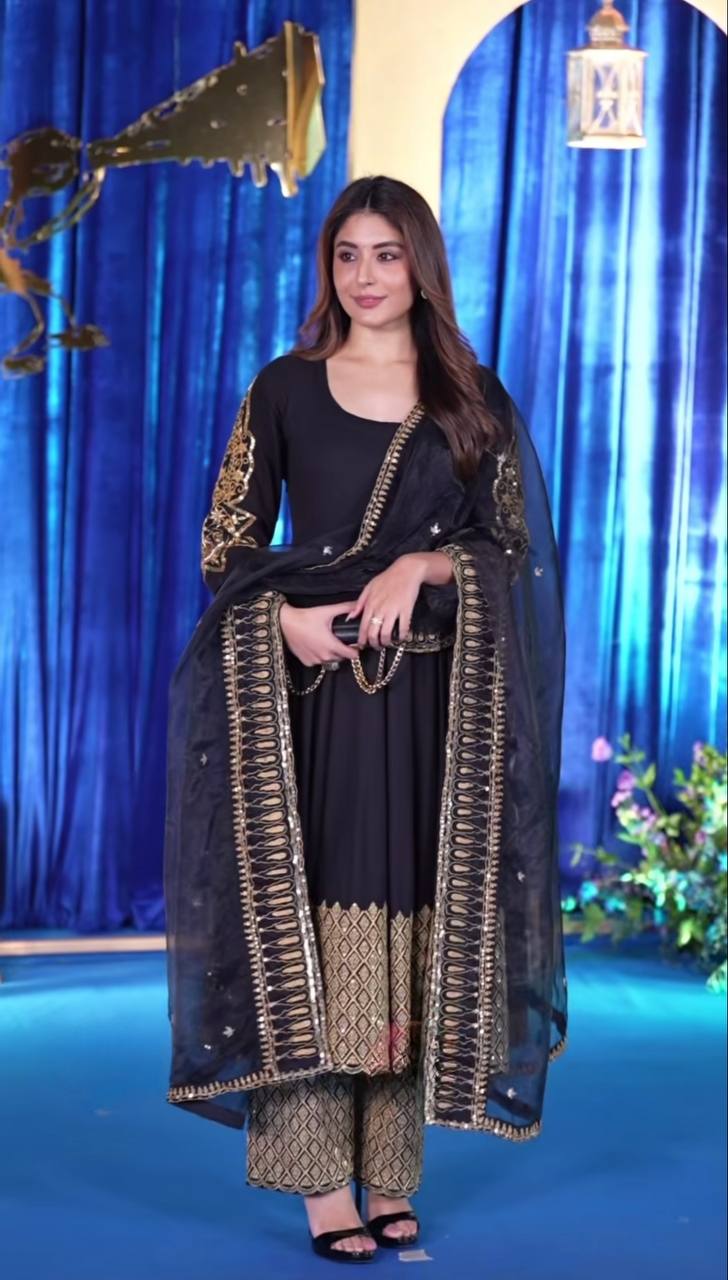 Kartika'S Black  Colour Trending Suit Set