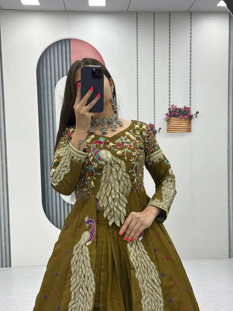 Premium Quality Heavy Traditional Crop Top with Shrug