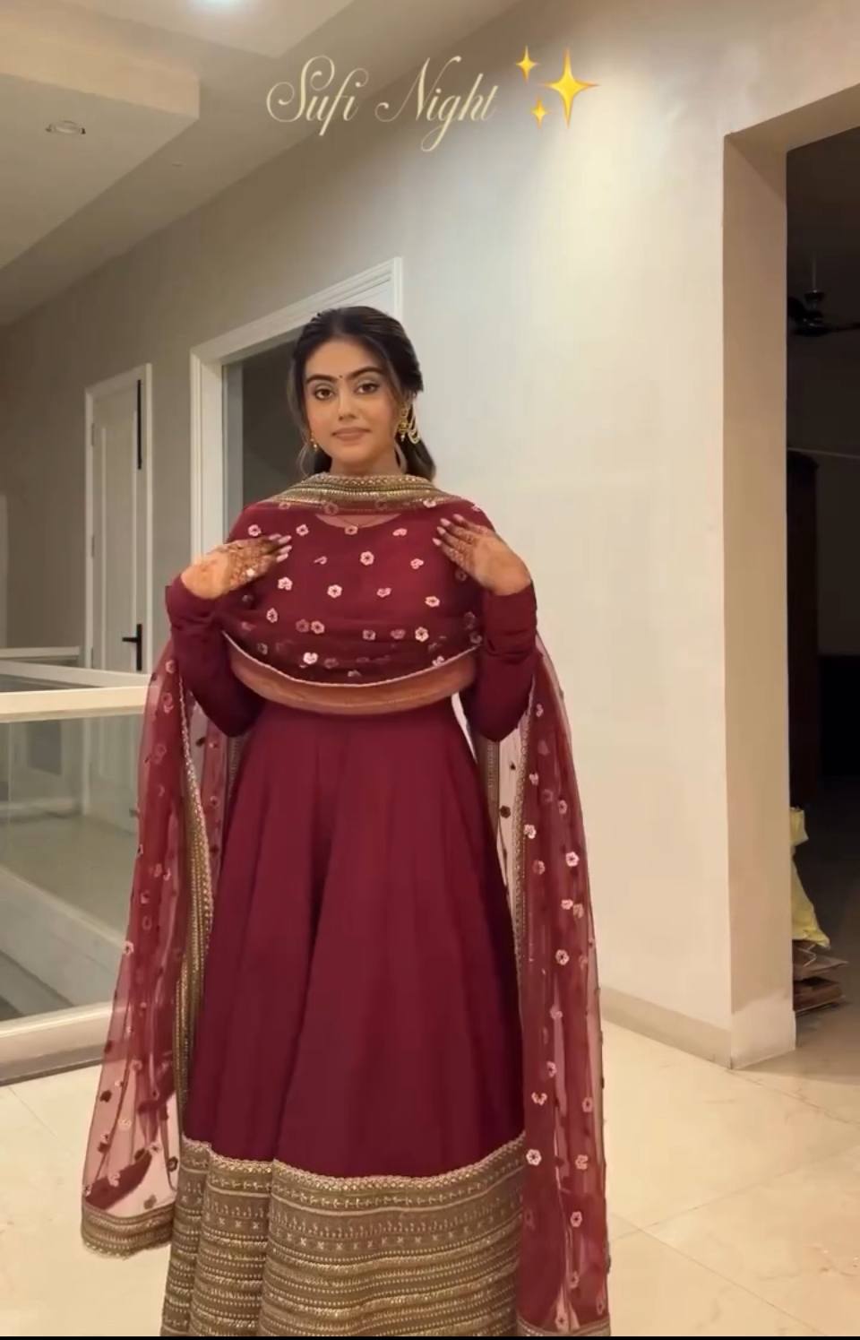 Avntika'S maroon Colour Trending Suit Set