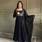 Kavya Black  Heavy Traditional Koti Anarkali Suit Set