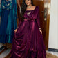 Wine Colour  Lehenga With Peplum Set