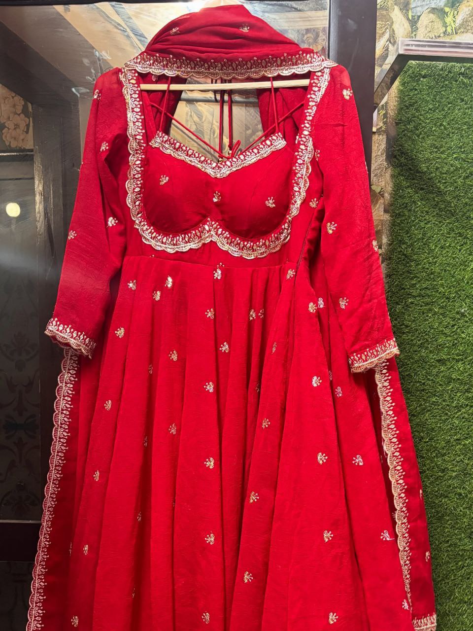 Radhika'S Red Colour Trending Suit Set