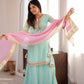 Saumya Sky Mint Sharara Suit Set