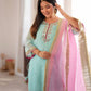 Saumya Sky Mint Sharara Suit Set