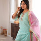 Saumya Sky Mint Sharara Suit Set