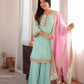 Saumya Sky Mint Sharara Suit Set