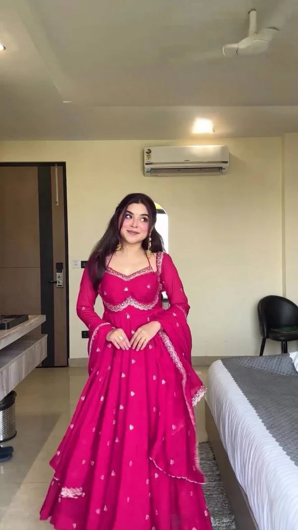 Radhika Red Colour Trending Suit Set