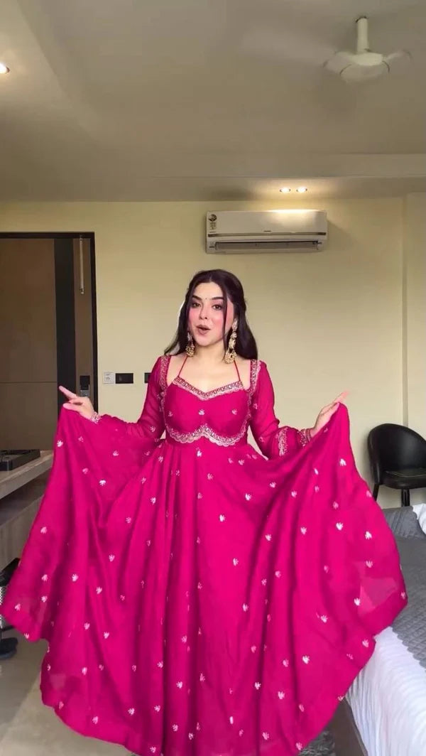 Radhika Red Colour Trending Suit Set
