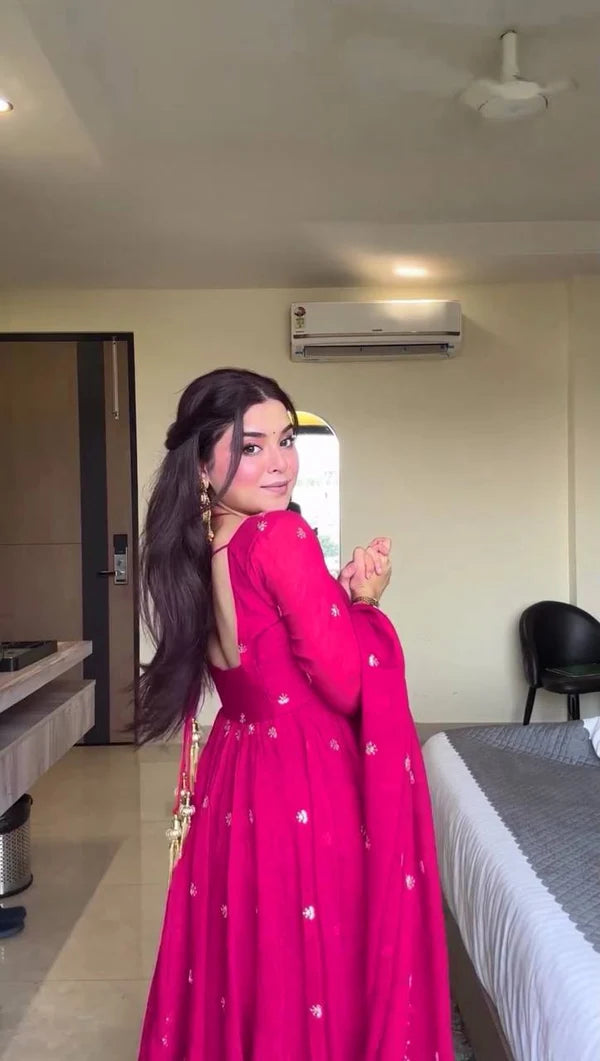 Radhika Red Colour Trending Suit Set