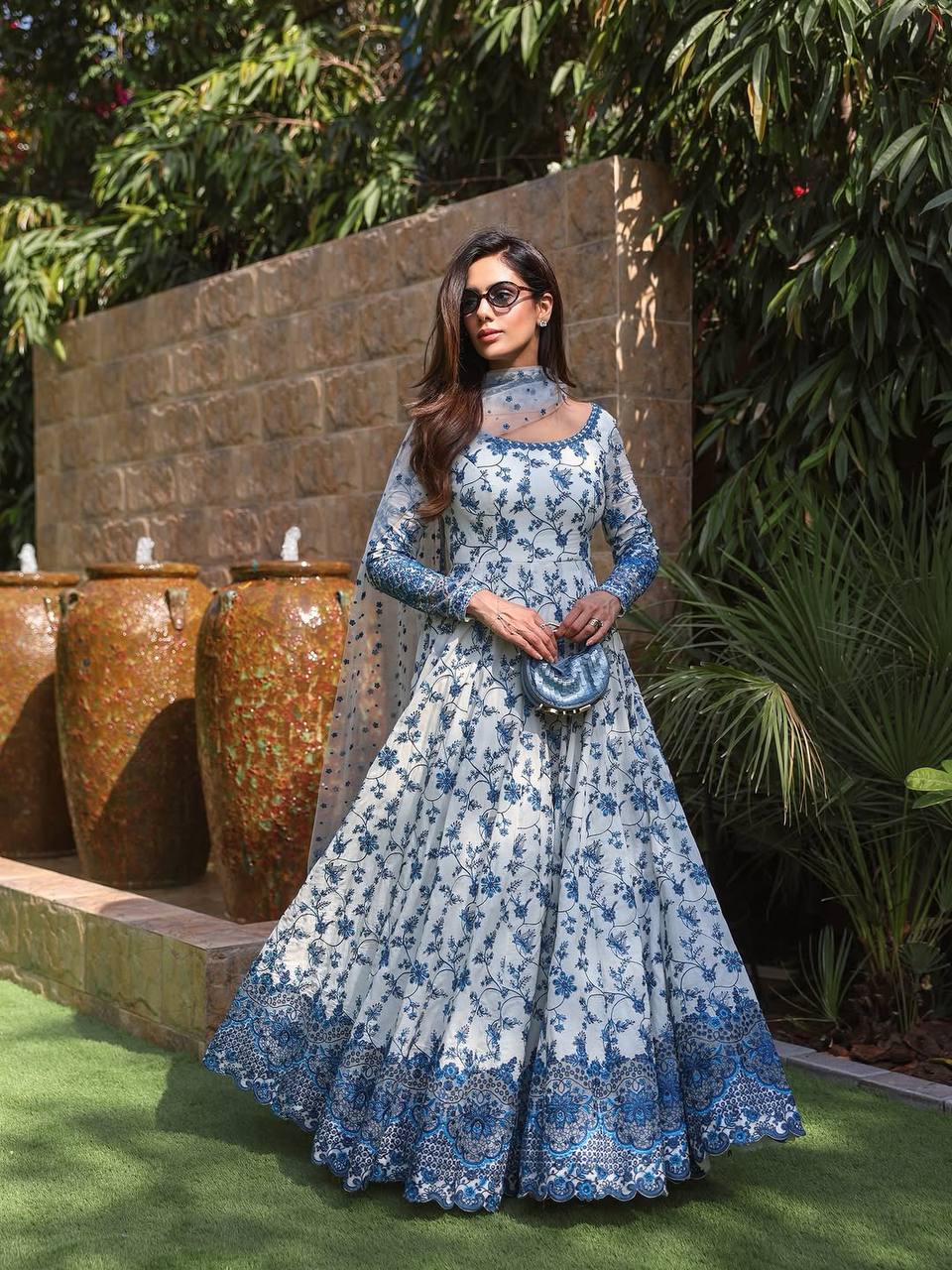Yashu Lucknowi Elegant Anarkali Suit Set