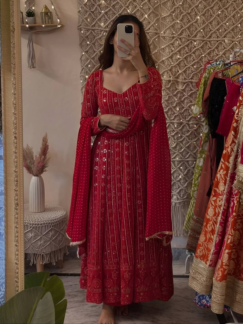 Vamika Maroon Colour Trending Suit Set