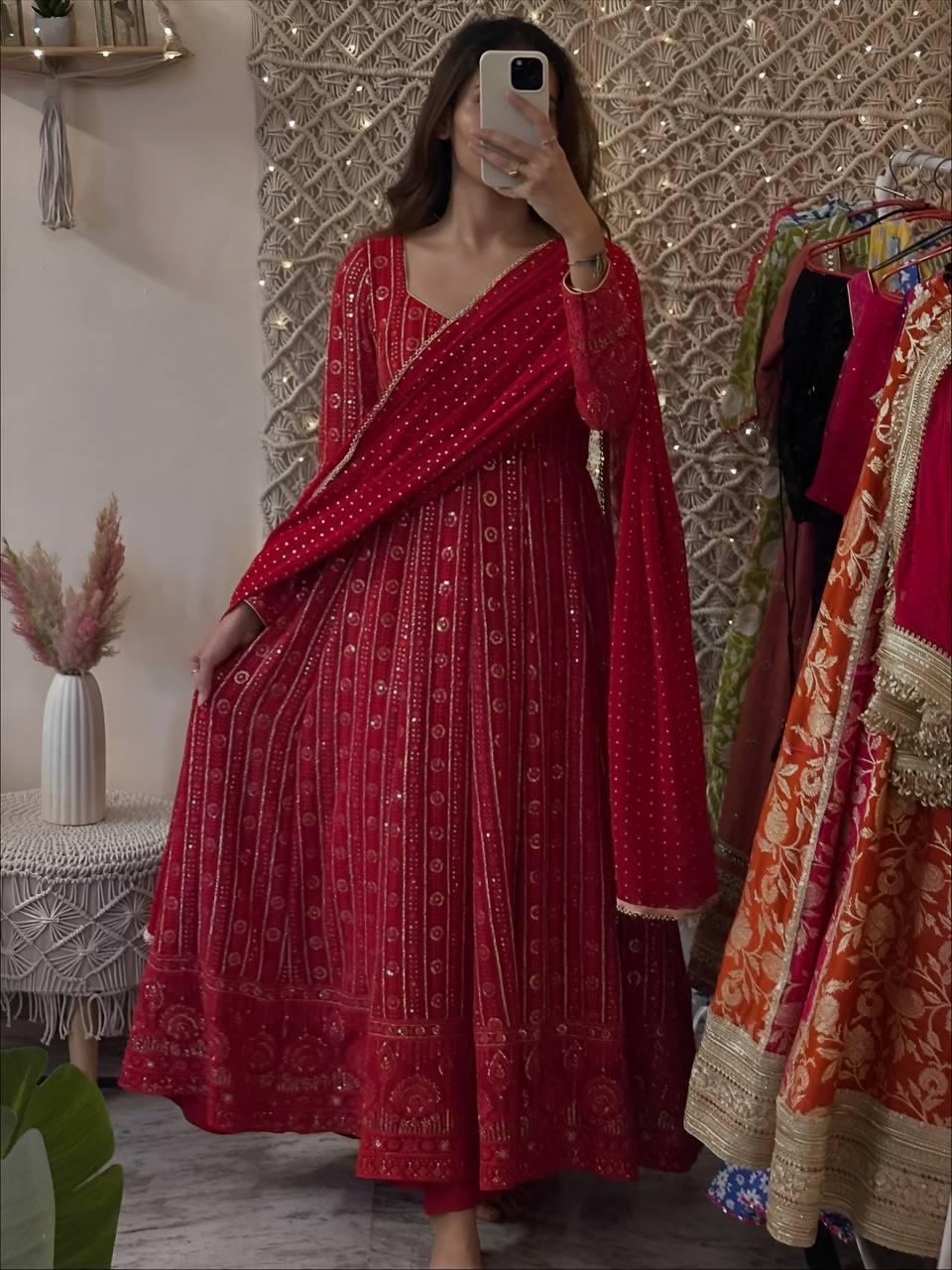 Vamika Maroon Colour Trending Suit Set