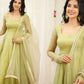 Kiya Pastel Green  Anarkali Premium Suit Set