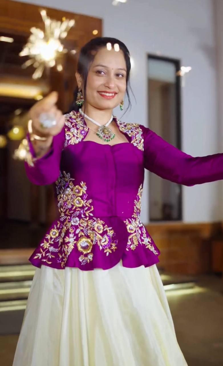 Traditional Crop Top Lehenga Set