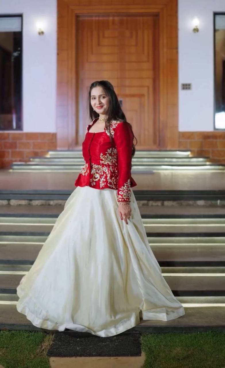 Traditional Crop Top Lehenga Set