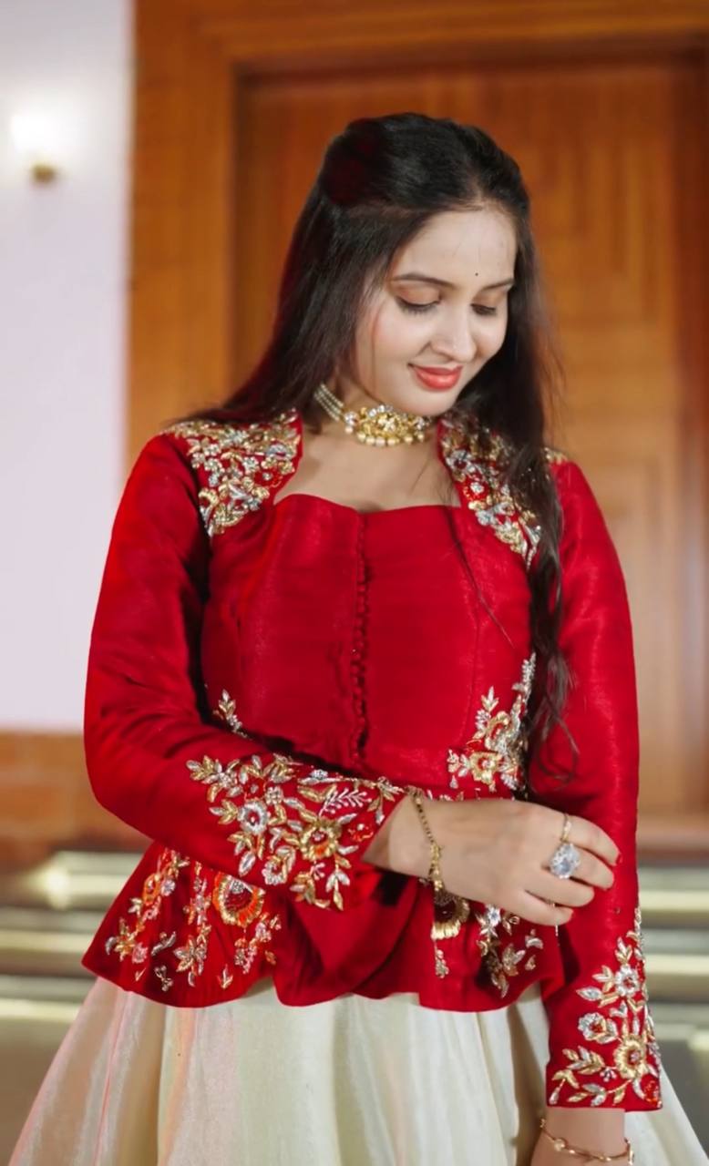 Traditional Crop Top Lehenga Set