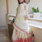 Traditional Cream Anarkali Suit Set