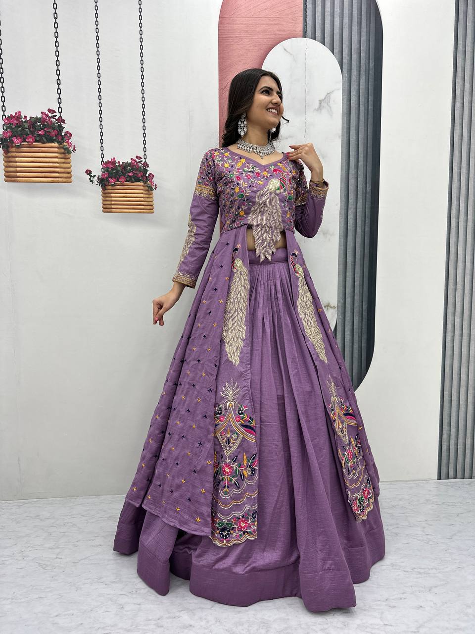 Premium Quality Heavy Traditional Crop Top with Shrug