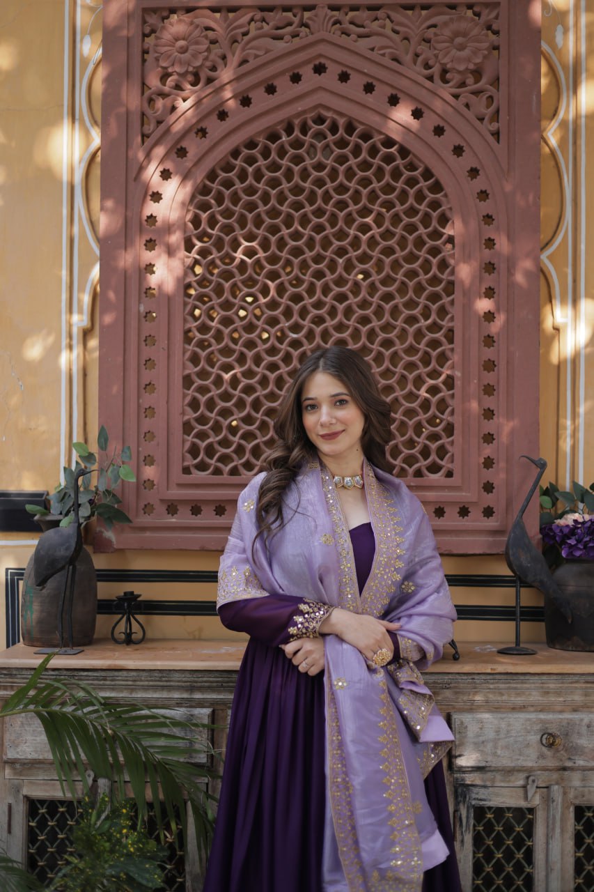 Minakshi Designer Embroidered Zari Sequins Work Gown