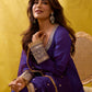 Gopi's' Purple Anarkali Premium Suit Set
